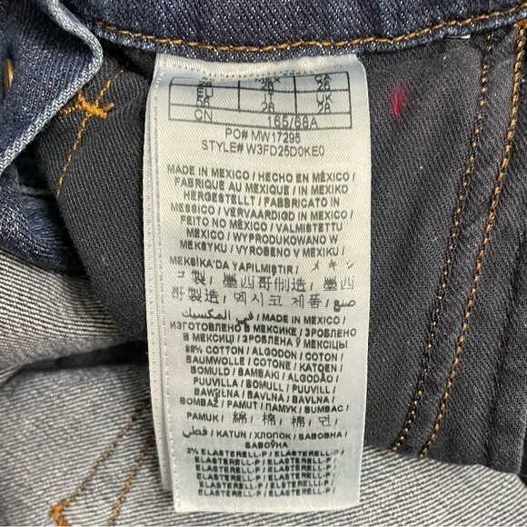 Vintage Guess Jeans Distressed Denim Overalls Medium Wash Straight Leg Size 26 2 - Picture 13 of 16